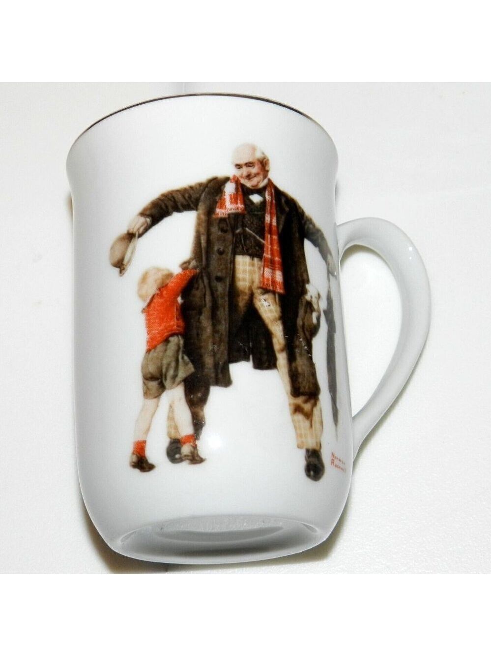 Vintage Norman Rockwell Saturday Evening Post Mug Cup Set - Picture 8 of 11
